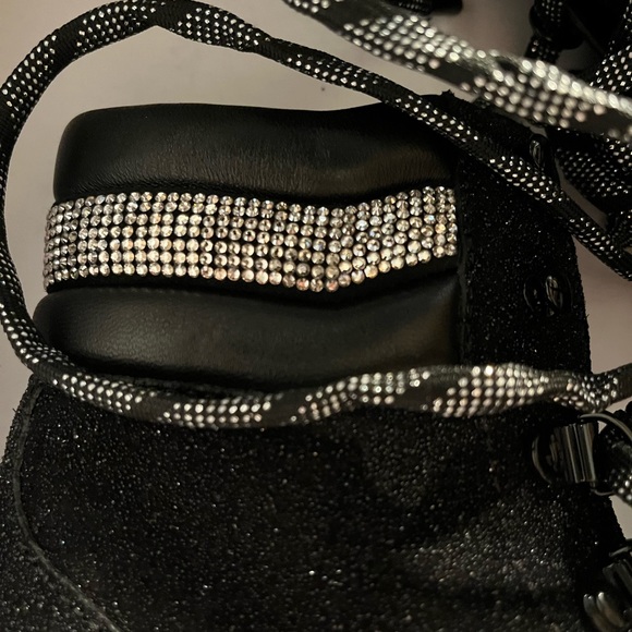 Jimmy Choo Eshe 65 Crystal Combat Boots - Picture 3 of 8